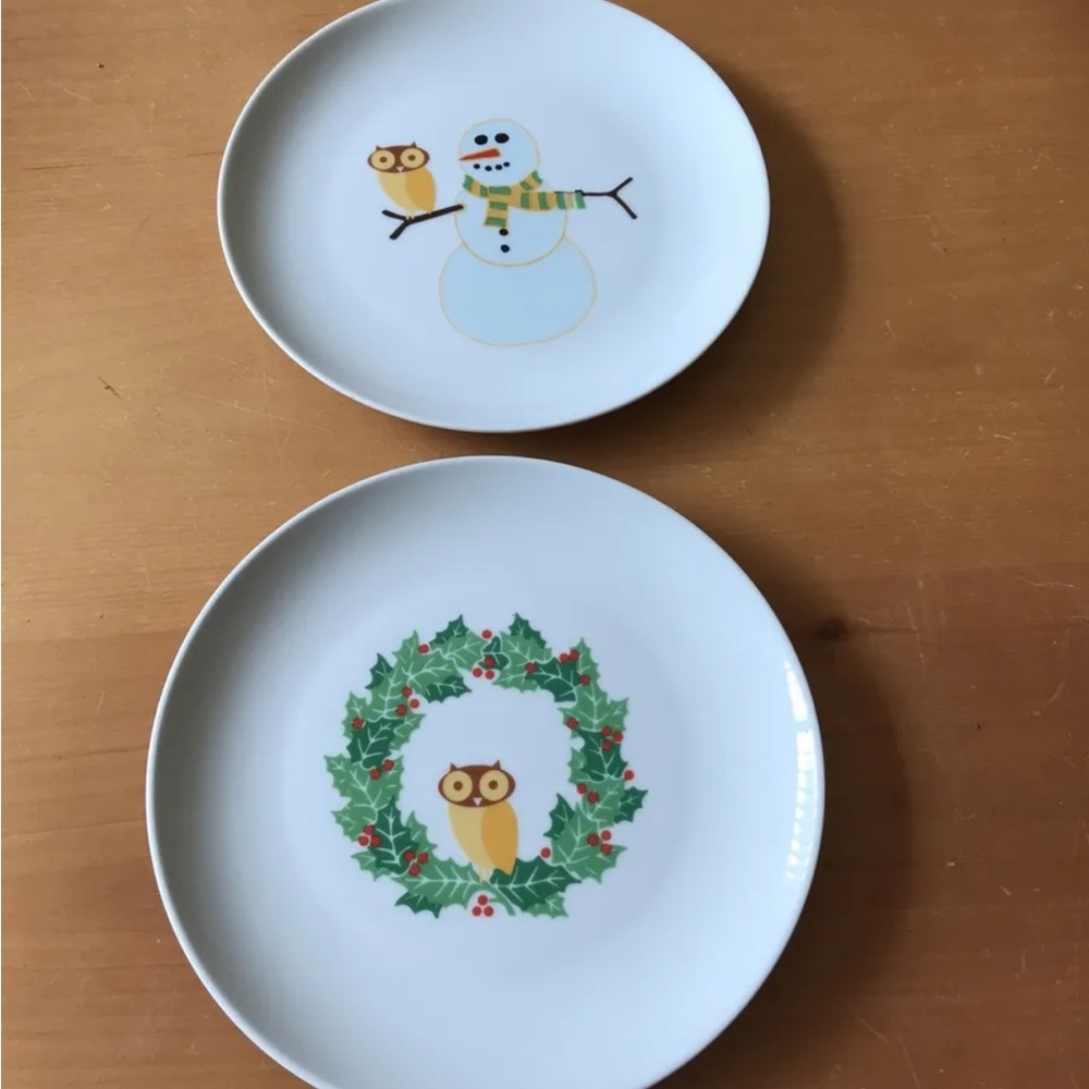 Lot Of 2 Rachael Ray “Hoot” Small Plates - 8” Diameter.